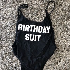 BIRTHDAY SUIT swimwear Size Small Made in USA  🙃